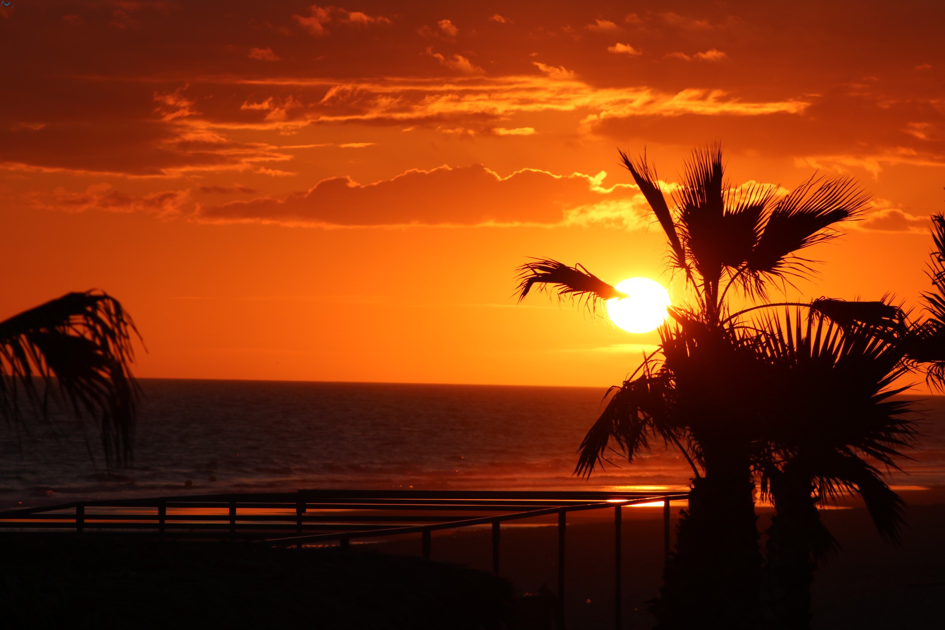 Atardecer playa Doñana