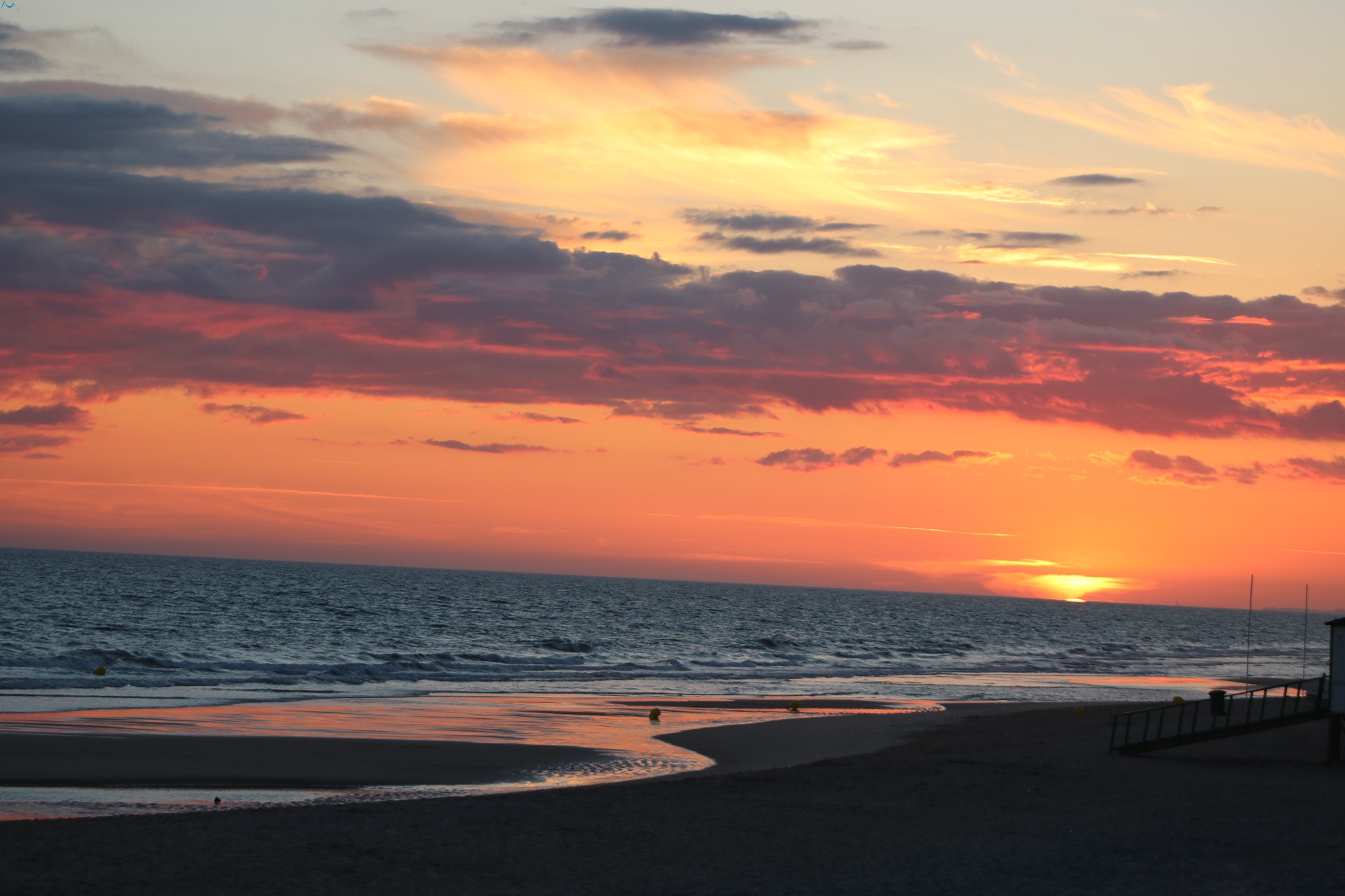 Atardecer playa Doñana