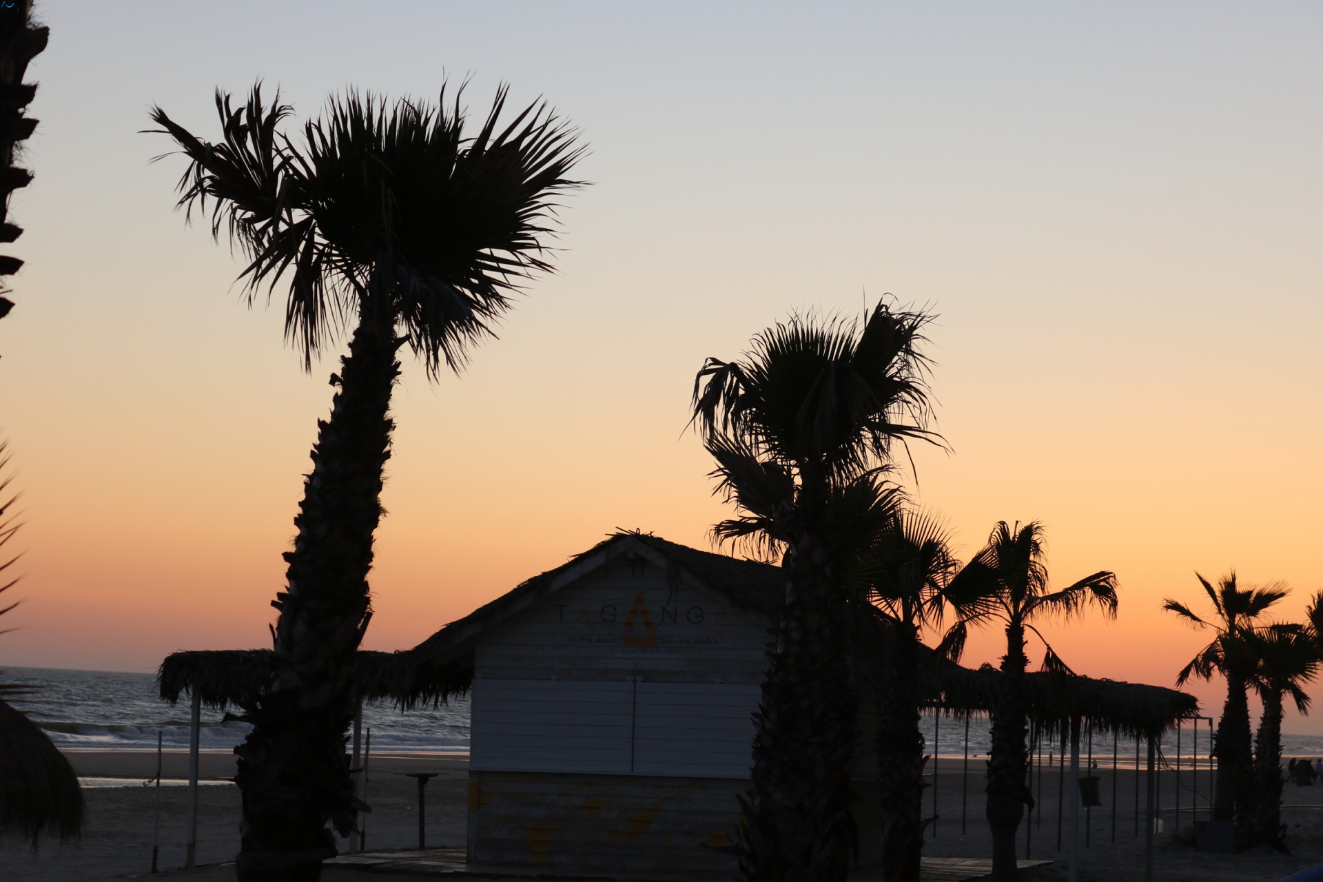 Atardecer playa Doñana
