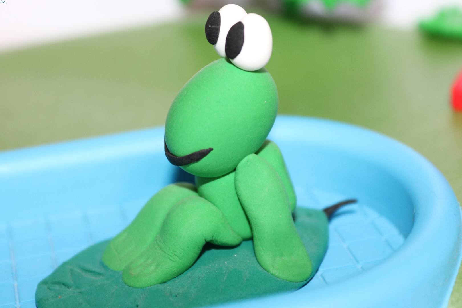 Preprando montaje de verano playmoblil y JumPing Clay