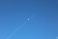 Luna y avión